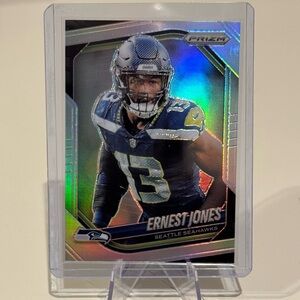 🔥 2025 Ernest Jones Panini Prizm Silver Variation Card. Seattle Seahawks